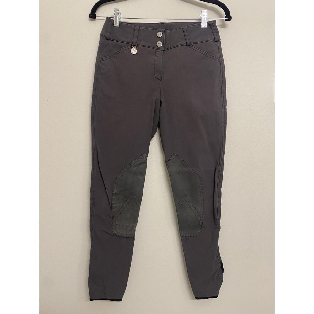 Pikeur Ciara Knee Patch Breeches Women’s 26 US Gray Equestrian Riding Pants